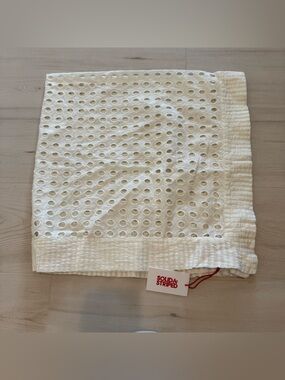 SOLID & STRIPED Marshmallow Eyelet Pareo - White